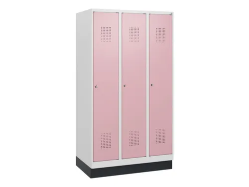 schoollocker,HxBxD 1630x900x500mm,3vak,vak B 300mm,cil.-slot,sokkel