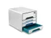 Ladenkast CEP Smoove Secure A4 plastic 4 lades blauw/grijs