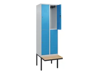 Dubbeldekse dekenkist,HxBxD 2120x600x815mm,2x2vak.,vak B 300mm - 2