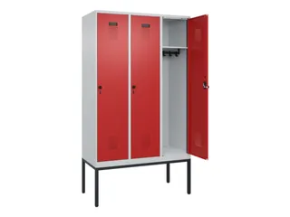 locker,HxBxD 2120x1200x500mm,3vak,vak B 400mm,draaigrendel - 1