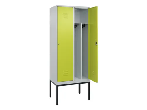 locker voor scheiding van kleding,HxBxD 2120x800x500mm,2vak