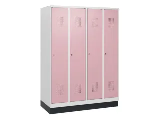 schoollocker,HxBxD 1630x1200x500mm,4vak,vak B 300mm,cil.-slot,sokkel - 2