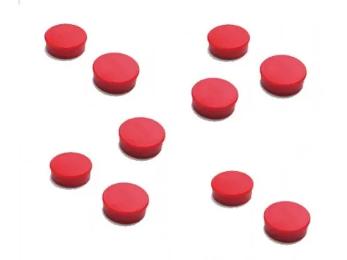 Memomagneten 10 Stuks Rood 10mm 10 stuks