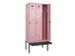 locker met bank,voor scheiding van kleding,HxBxD 2120x900x815mm,3vak