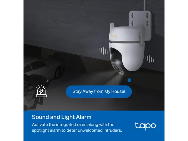 TP-Link Tapo TC43(EU) V2, Caméra de sécurité IP, Intérieure et ext