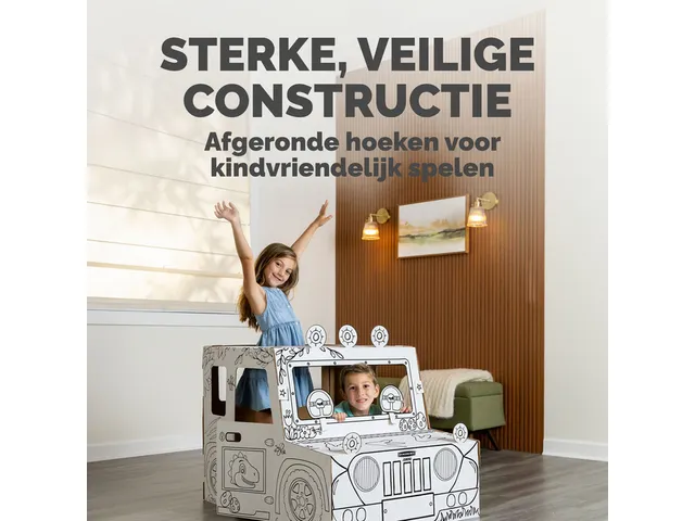 Kartonnen Dinosaurustruck XL Bankers Box Play inkleurbaar