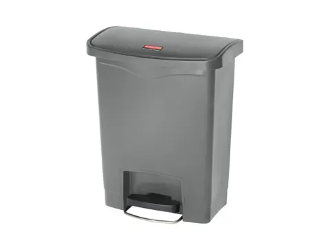 Slim Jim Step On container Front Step kunststof 30 liter Grijs