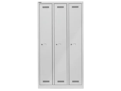 garderobekast,HxBxD 1700x900x500mm,3vak,vak B 248mm,cil.-slot,