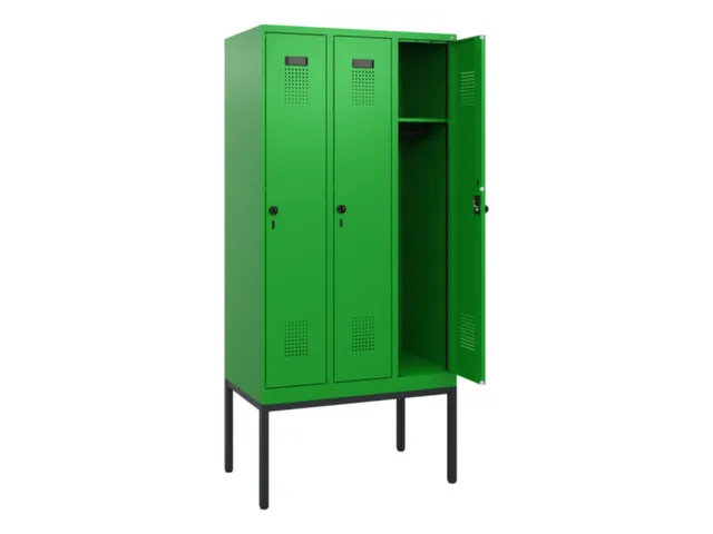 schoollocker,HxBxD 1950x900x500mm,3vak,vak B 300mm,draaigrendel