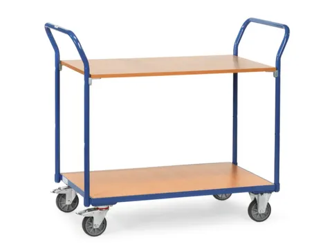 Magazijnwagen 200kg Laadvlak 850x500mm 2 Etage Ral 5007
