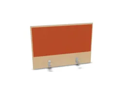 opzetpaneel,v. bureau,aanbouw achter,B 800mm,NE-esdoorn,BN3012-oranje