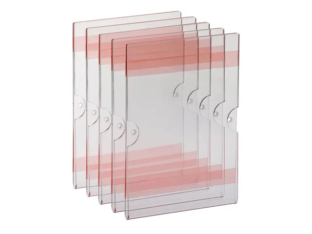 Europel Zelfklevende Posterhouder A5 staand Acryl 5 stuks