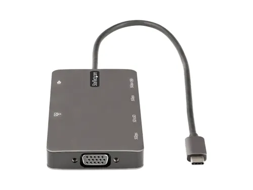 USB C Multiport Adapter, HDMI 4K 30Hz of VGA Travel Dock 5Gbps USB 3.0