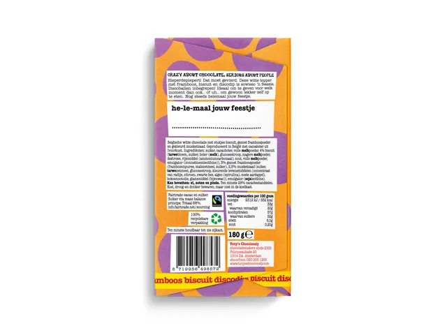 Chocolade Tony's Chocolonely Reep gifting bar tis feest