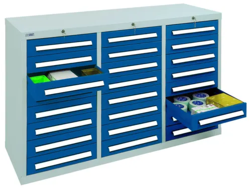 ladekast 900x1490x500mm 24laden vergrendeling RAL7035 RAL5010