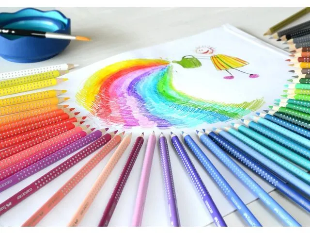 Crayon couleur FC Grip 48 pces en 2 lignes de 24 pces dans un etui en