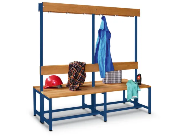banc double,HxLxP 1600x1500x770mm,piètement RAL5010