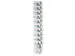 Folderhouder A4 Zilver voor 10 x A4 wandmontage