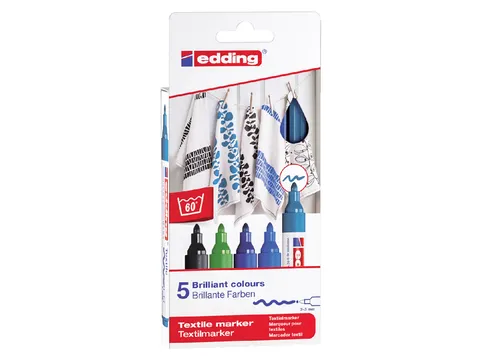 Viltstift edding 4500 textiel rond 2-3mm koel assorti