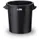 ton,HxØ 470x460mm,50l,HDPE,zwart