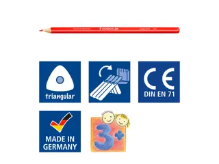 Kleurpotloden Staedtler Ergosoft 157 driekantig 12 stuks assorti - 4