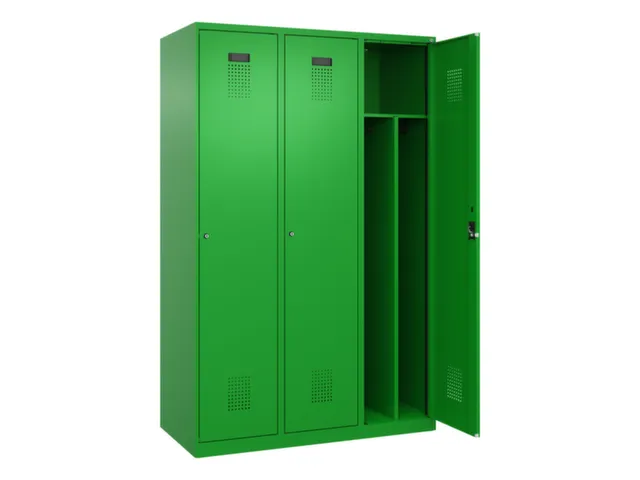 locker voor scheiding van kleding,HxBxD 1850x1200x500mm,3vak