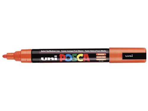 Verfstift Posca PC5M Medium Punt 1,8-2,5mm Donkeroranje