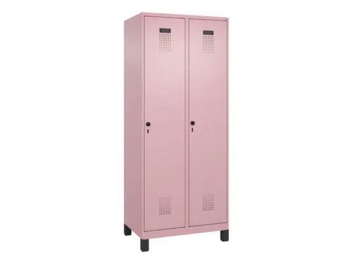 locker,HxBxD 1950x800x500mm,2vak,vak B 400mm,draaigrendel,voeten