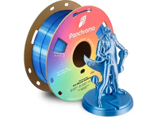 PLA Dual Silk 1,75mm Zilver-blauw 1kg Panchroma 3D Filament - 2