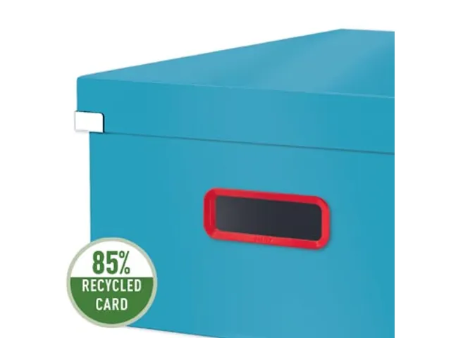 Cosy Click & Store grote opbergdoos blauw 85% gerecycled karton
