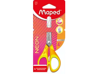 Kinderschaar Maped Pulse Soft Neon 13cm assorti op blister - 2