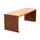 zitbank,B 1200mm,3latten,hout-zitting licht eikenhout,zitting H 450mm