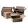 Verzenddoos CleverPack bulk 250x250x250mm bruin enkelgolf 25 stuks