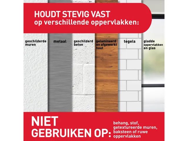 Bevestigingsstrip Command klik vast klein 1,8kg wit