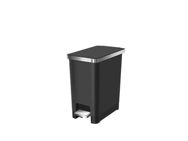 Hana Slim 1 Pedaalemmer 10 Liter Zwart