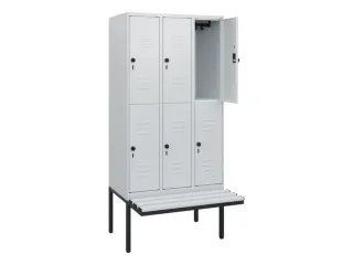 Dubbeldekse dekenkist,HxBxD 1950x900x815mm,3x2vak.,vak B 300mm - 2