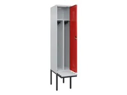 locker met bank,voor scheiding van kleding,HxBxD 2120x400x815mm,1vak