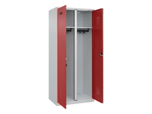 locker voor scheiding van kleding,HxBxD 1850x800x500mm,2vak