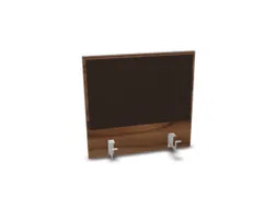 opzetpaneel bureau aanbouw achter NP-tiepolo nut BN2036-bruin 600mm