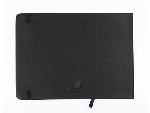 Carnet de croquis PU couverture rigide 80 feuilles A5 paysage noir