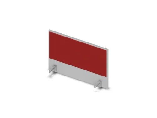 opzetpaneel bureau aanbouw zijkant MP-lichtgrijs BN4011-rood 800mm