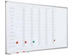 Magnetisch Planbord 60x120cm Softline 8mm Jaar Engels