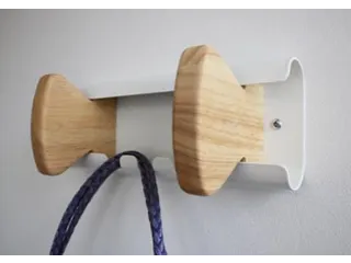 Unilux Wandkapstok Aurora Wit Beukenhout 2 haken - 5