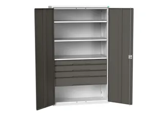 universele kast,HxBxD 2000x1300x550mm,3xStalen bodem,4lade(n) - 1