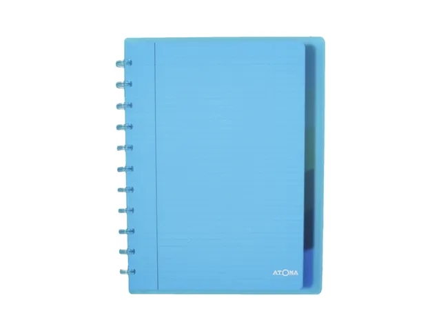 Schrift Atoma A4+ lijn 120blz 90gr PP transparant assorti