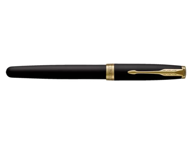 Vulpen Parker Sonnet Matte black lacquer GT finish Fijn
