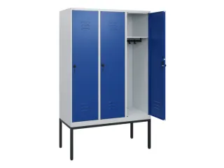 locker,HxBxD 1950x1200x500mm,3vak,vak B 400mm,draaigrendel - 2