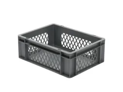 Euronorm-Stapelbak 13l H X L X B 145x400x300mm Grijs