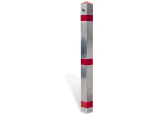 Afzetpaal Vierkant 70x70m Uitneembaar Bodemhuls Spitse Kop - 1