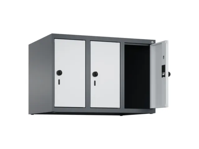 opzetkast,v. locker,3vak.,vak B 250mm,HxBxD 500x750x500mm,vleugeldeur
